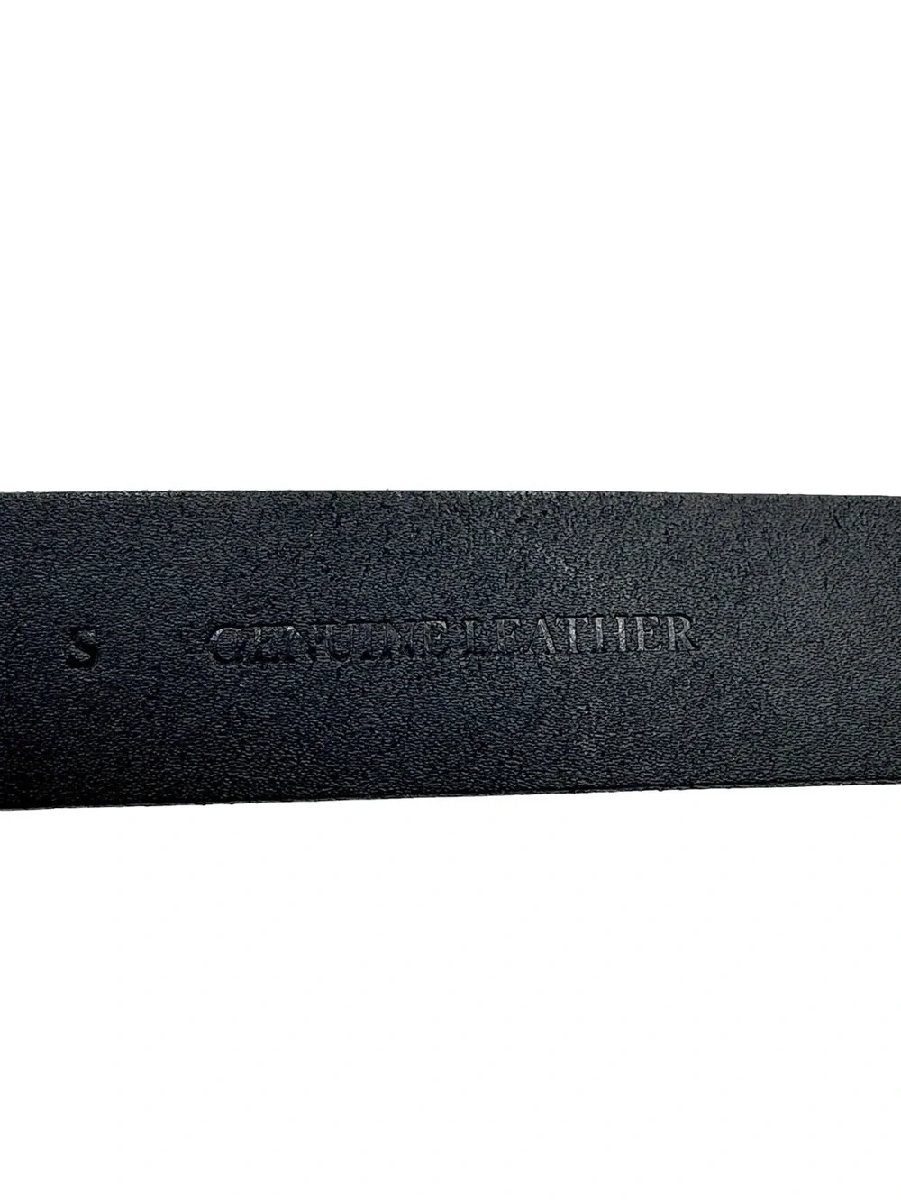 NWT AllSaints Women’s Black Leather 30mm Western Hexagonal Buckle Belt - Size S